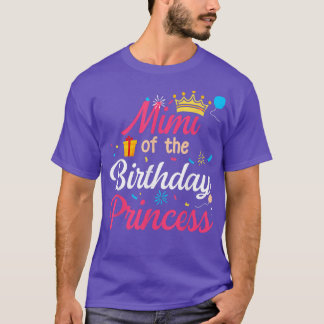 Mimi Of The Birthday Princess Cute Mom Mama T-shirt