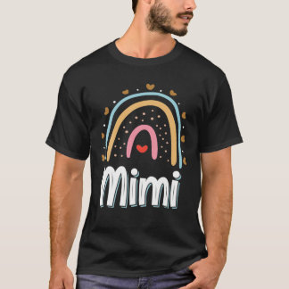 Mimi Rainbow Birthday Party Mimi Matching Family R T-shirt