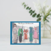 Mimi Salons dans sa carte postale de poupée en pap (Debout devant)