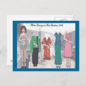 Mimi Salons dans sa carte postale de poupée en pap (Devant / Derrière)