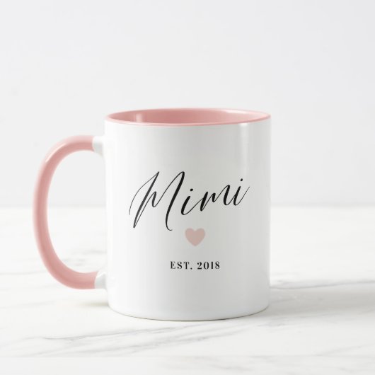 Mimi Script établi Mères Jour Mug cadeau (Gauche)