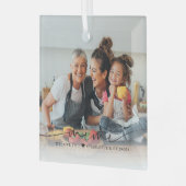 Mimi Script Overlay | Wij houden van u Glas Ornament (Voorkant links)