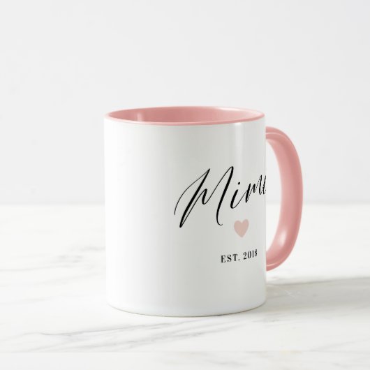 Mimi Script Vaste Moederdag CadeauMok Mok (Voorkant rechts)