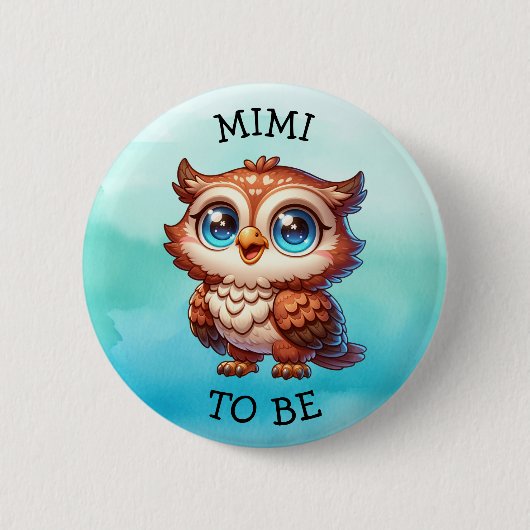 Mimi to be | Baby shower Bosland Creatures Ronde Button 5,7 Cm (Voorkant)