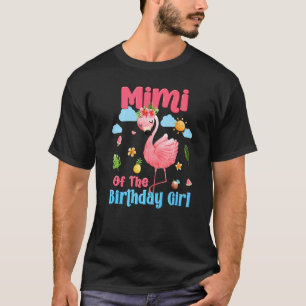 Mimi van de Birthday Girls Tropical Flamingo Famil T-shirt