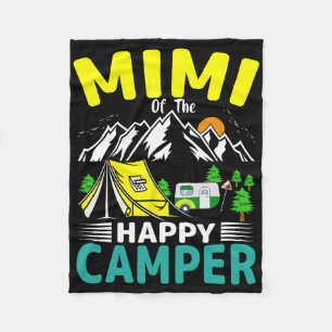 Mimi van de camper oma 1e verjaardag familiecamper fleece deken