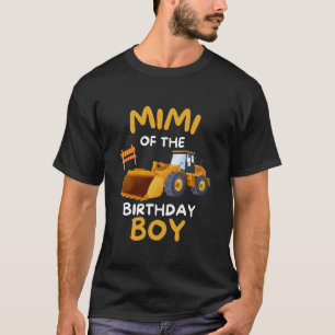 MIMI van de Verjaardag Jongen Bouw Truck Driver T-shirt