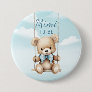 Mimi Wordt Teddybeer Schommel Ronde Button 7,6 Cm
