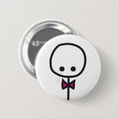 Mimie-knop - Bow-stropdas Ronde Button 5,7 Cm (Voorkant /achterkant)