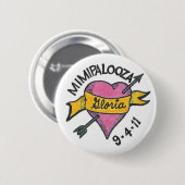 MIMIPALOOZA HEART RONDE BUTTON 5,7 CM (Voorkant /achterkant)