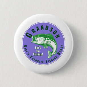 Mimi's favoriete Vissende boeddy Ronde Button 5,7 Cm