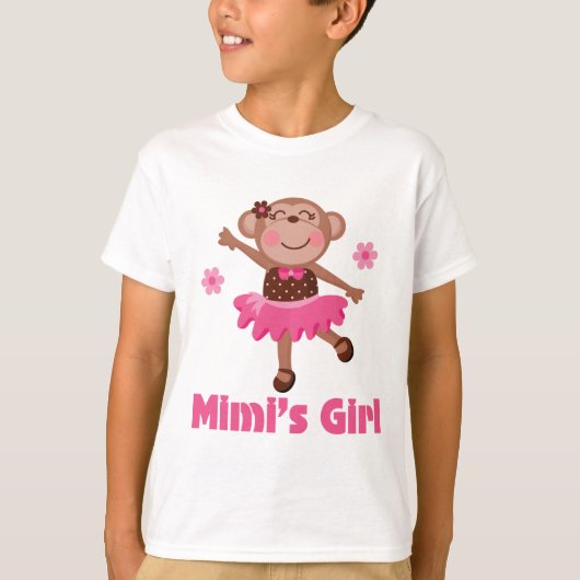 Mimis Girl Monkey T-shirt (Voorkant)