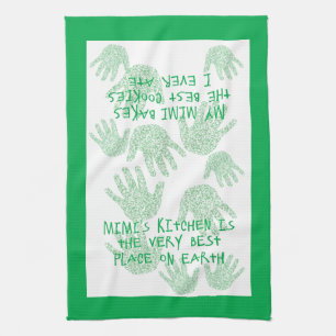 Mimi's keuken Groene Grootmoeder cadeau Theedoek
