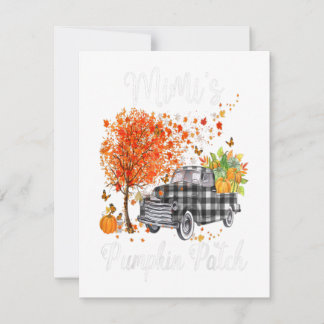 Mimis Pumpkin Patch Truck Art, Mimi Happy Kaart