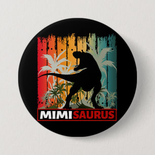 MIMISAURUS DINOSAURFANAAT RONDE BUTTON 7,6 CM