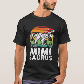 Mimisaurus Funny T Rex Dinosaur Mimi Saurus T-shirt
