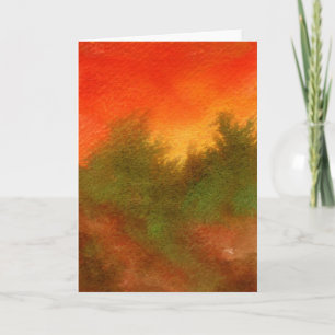"Mimminalist Sunset" Wenskaart Landwegen Kaart