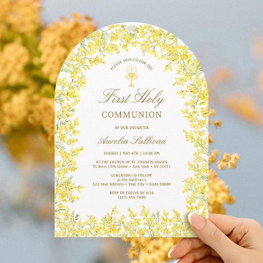 Mimosa Arch Eerste Communie Kaart