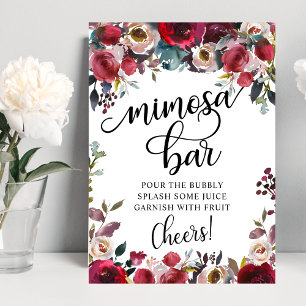 Mimosa Bar Bruiloftsfeest Poster