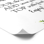 Mimosa Bar Drinkbord Poster (Hoek)