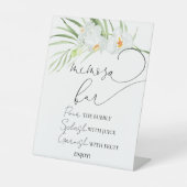 Mimosa Bar Elégant panneau de douche de mariée orc (Recto)