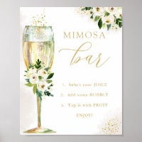Mimosa Bar Witte en Gouden Bloemen & Glazen Douche