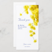 Mimosa Bedankkaart (Voorkant / Achterkant)