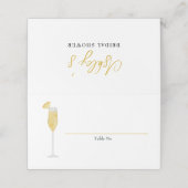 Mimosa Brunch en Bubble Shower Table Number (Buitenkant ongevouwen)