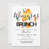 Mimosa Brunch Main tiré nuptiale douche Invitation (Devant)