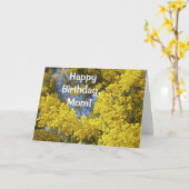 Mimosa En Fleur Bonne Carte Anniversaire (Fleur jaune)