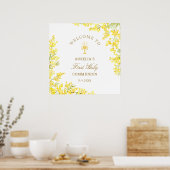 Mimosa First Communion Welcome Poster (Keuken)