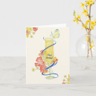 Mimosa_ Gelukkige Verjaardag! Kaart