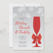 Mimosa Glass Brunch et Bubbly Invitation (Devant)