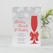 Mimosa Glass Brunch et Bubbly Invitation (Debout devant)