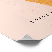 Mimosa Homebar: Een roze Retro Cocktail-Poster Poster (Hoek)