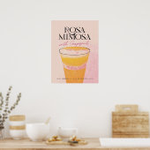 Mimosa Homebar : Un Poster Cocktail Rose Retro (Cuisine)