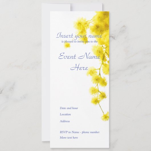 Mimosa Kaart (Voorkant)