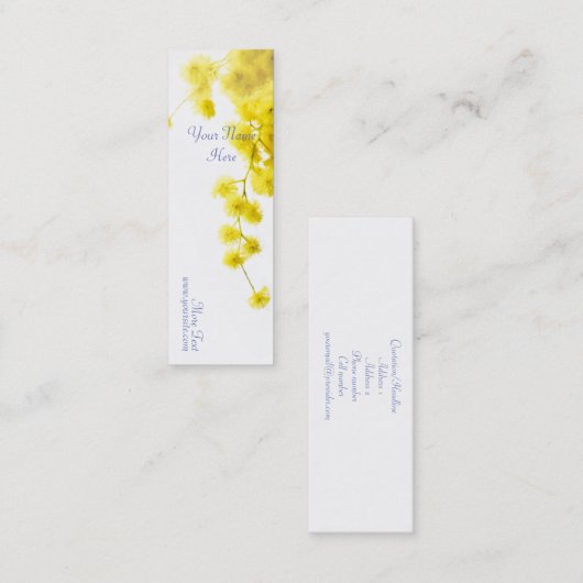 Mimosa Mini Visitekaartje (Voorkant / Achterkant)