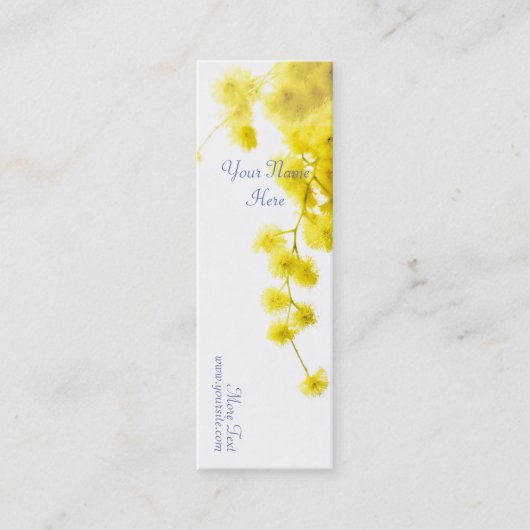 Mimosa Mini Visitekaartje (Voorkant)