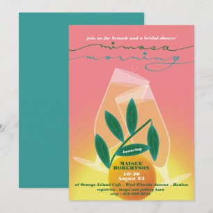 Mimosa Morning Bridal Brunch Uitnodiging