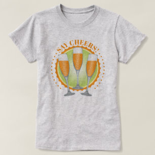 Mimosa Oranje Champagne Glasses T-Shirt