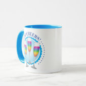 Mimosa Rainbow Champagne Verres Mug (Devant gauche)