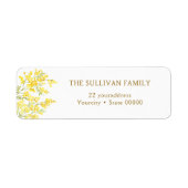 Mimosa return address label (Voorkant)