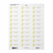 Mimosa return address label (Full Sheet)