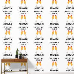 Mimosa slok met een glimlach Mimosa Behang