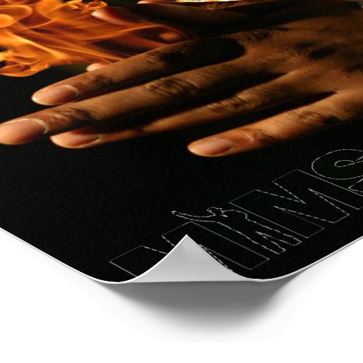 MIMS Poster Print - Flaming Hands (Hoek)