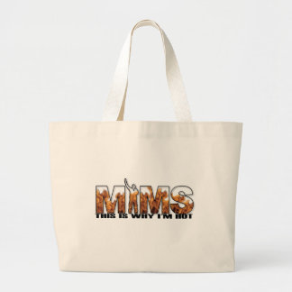 MIMS Totebag - Daarom ben ik Hot Logo - Black Grote Tote Bag