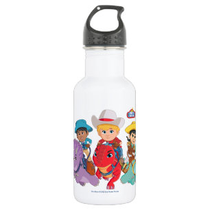 Min en Clover   Dino Ranch Waterfles