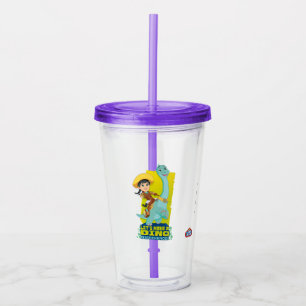 Min en klaver Een dino verschil maken Acryl Drinkbeker