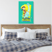 Min en klaver | Een dino verschil maken Canvas Afdruk (Insitu (Slaapkamer))